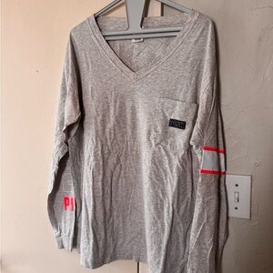 Victoria's Secret Gray Long Sleeve Tee